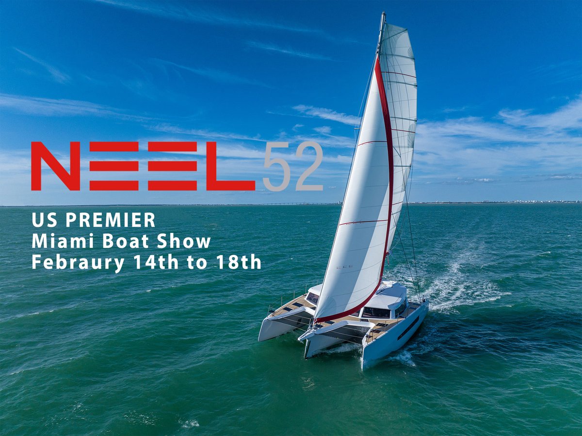 Discover the Neel 52's premiere at the 2024 Miami Boat Show! Join us Feb 12-14 to witness why it's the ultimate choice for family adventures. Don't miss exploring the exceptional features that set the Neel 52 apart for unforgettable water journeys. See you there!