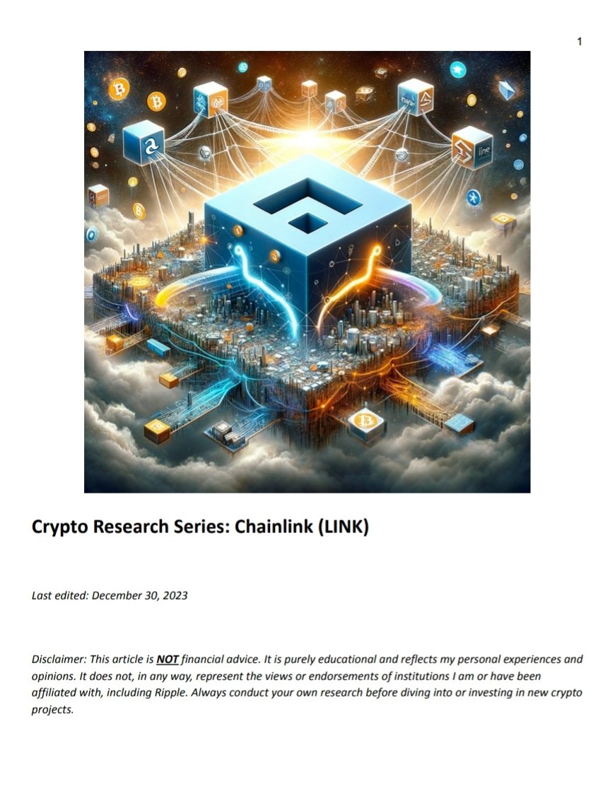 nullpackets's tweet image. In a recent Chainlink investment research paper - @Ripple $xrp Business Development team member Paul Chen wrote:

"The DCF analysis, including the terminal value, suggests that $LINK is insanely undervalued, with an implied price of $5,700 compared to a current market price of…