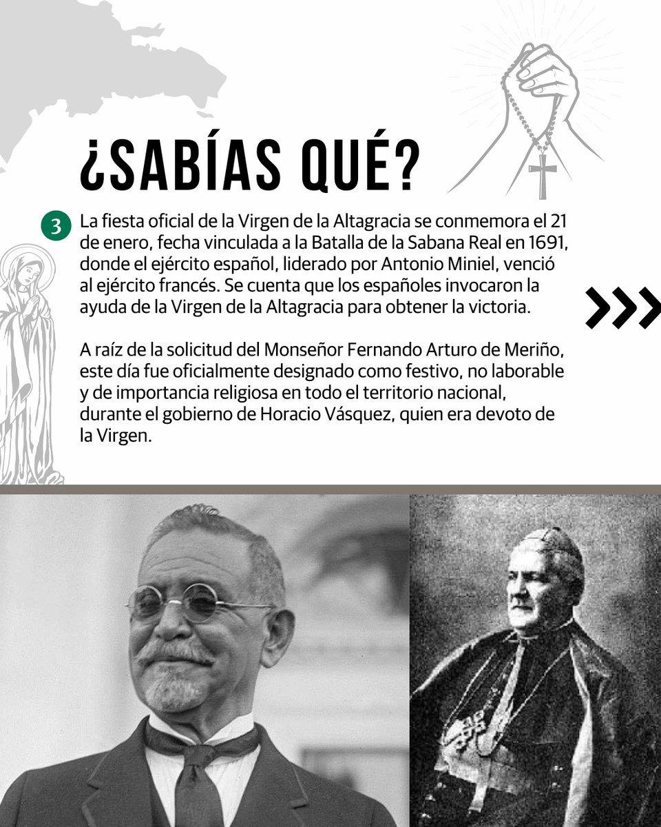 DiarioLibre's tweet photo. 📅 |#EfeméridesDL | La Virgen de la Altagracia es el símbolo religioso más importante de la República Dominicana, un símbolo de dominicanidad y una devoción que traspasa clases sociales. 

#DiarioLibre #VirgendelaAltagracia #Iglesia #Catolicos #EpocaColonial https://t.co/eZUTOUcSy6