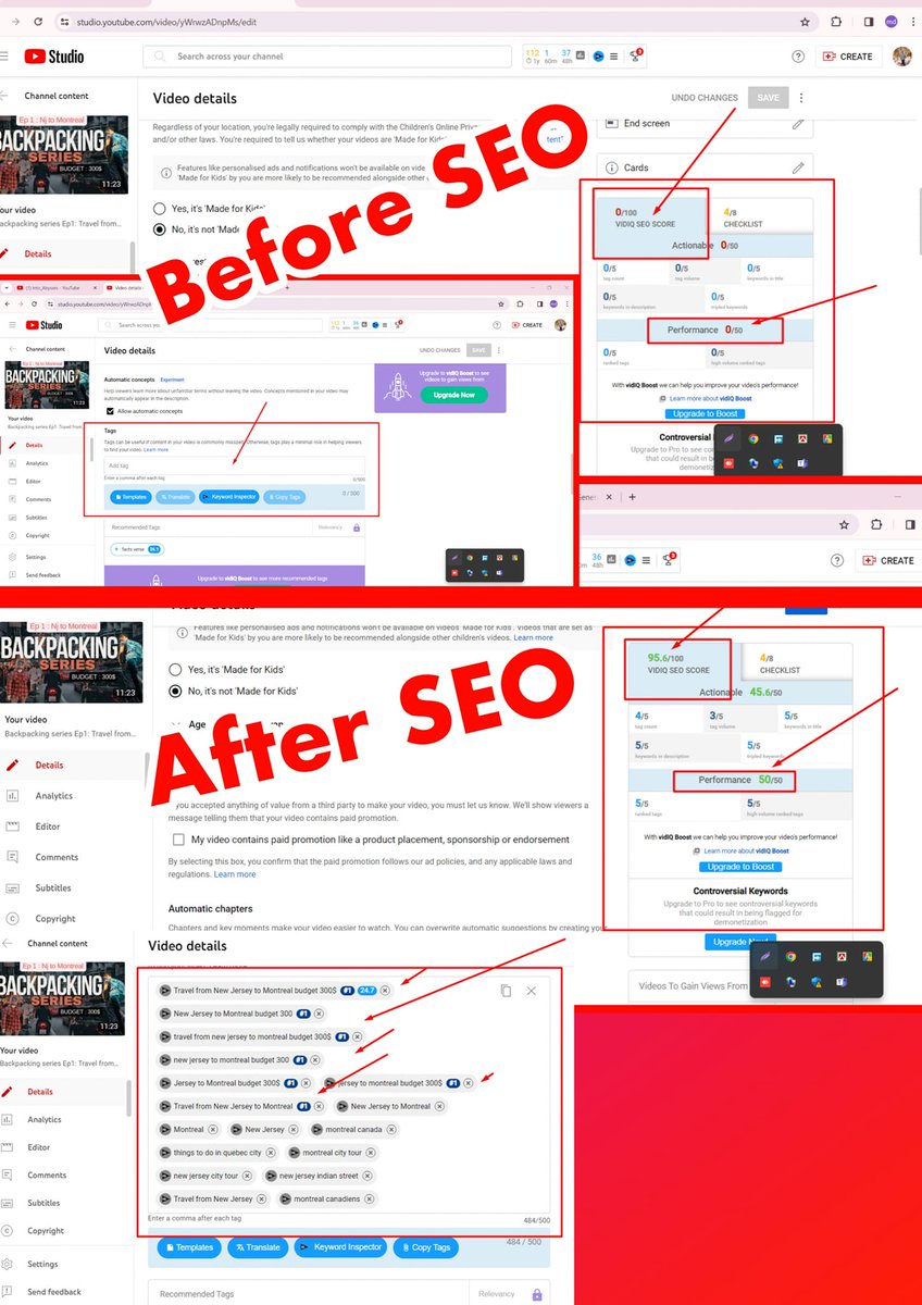 A while ago I completed another client work, if any of you want to rank videos through YouTube SEO, please contact me.

 #youtubeseoexpert #youtubeseo #seo