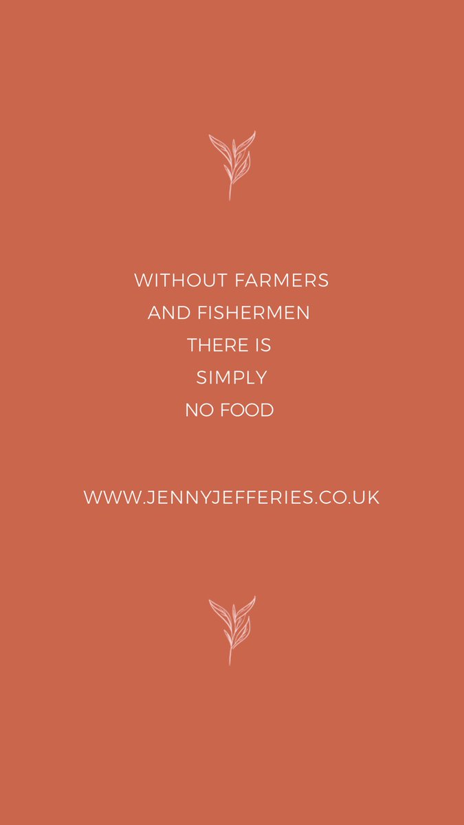 WITHOUT FARMERS AND FISHERMEN
THERE IS SIMPLY NO FOOD

JENNYJEFFERIES.CO.UK

#buylocal
