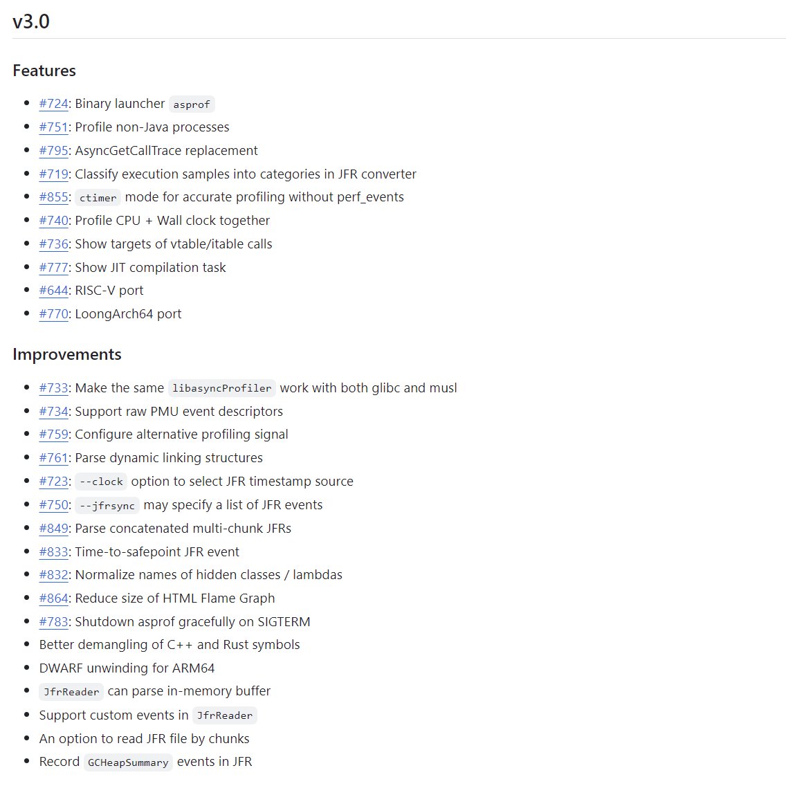 Yeah, the biggest async-profiler release so far. Tons of new features and improvements!