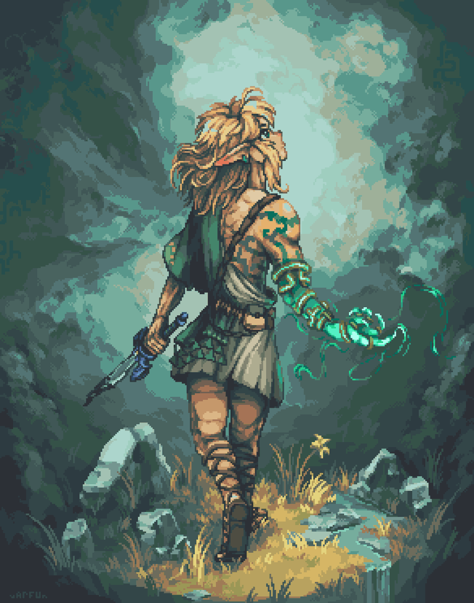 Pixel art | The Legend of Zelda: Tears of the Kingdom

Artist: <a href="/uarfun/">arfu</a>