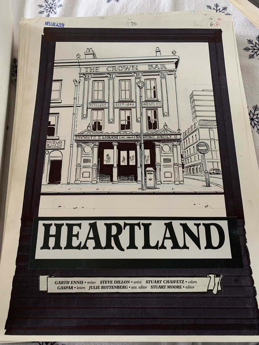 SDillonExhibs's tweet photo. Got to love a bit of Hellblazer on a Sunday afternoon #hellblazer #heartland #johnconstantine #kit #garthennis #stevedillon #dccomics https://t.co/W3PN0jPBy6