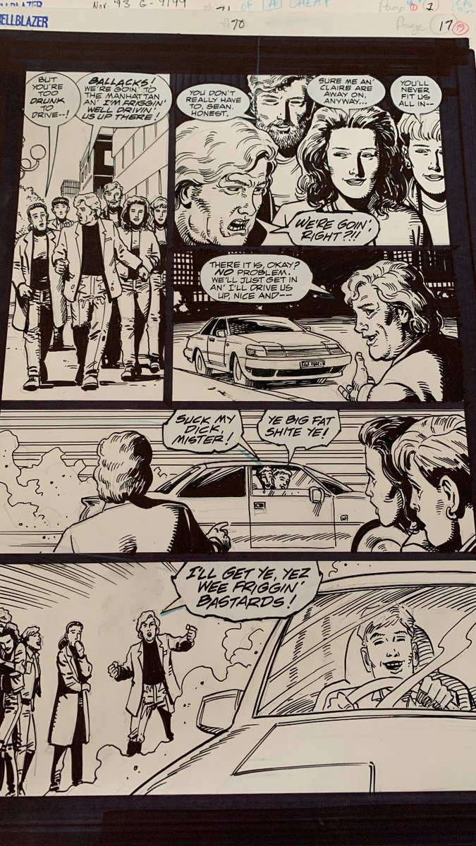 SDillonExhibs's tweet photo. Got to love a bit of Hellblazer on a Sunday afternoon #hellblazer #heartland #johnconstantine #kit #garthennis #stevedillon #dccomics https://t.co/W3PN0jPBy6