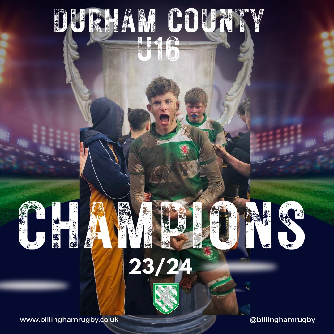 billinghamrufc's tweet image. Your County u16 CHAMPIONS‼️

14-8 winners

Credit has to be given to @DurhamCityRFC for their outstanding defensive display

#OSIOS
