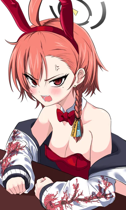 何でそんなじっと見てんだよ?#ブルアカ 