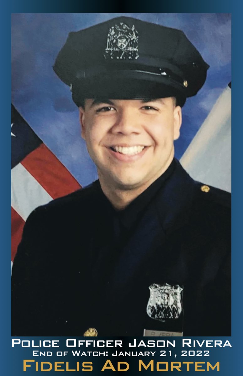 Remember our <a href="/NYPD32Pct/">NYPD 32nd Precinct</a> brother P.O. Jason Rivera, who was ambushed and shot two years ago today while responding to a domestic dispute. His partner, P.O. Wilbert Mora, passed 4 days later. Not a day goes by that we don’t think about their sacrifice. Jason is never forgotten.
