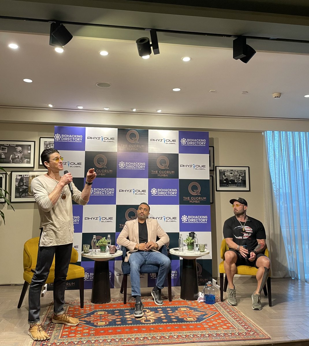 Unlocking health secrets with <a href="/KrisGethin/">Kris Gethin</a> and <a href="/bengreenfield/">Ben Greenfield</a> at The Q Mumbai.