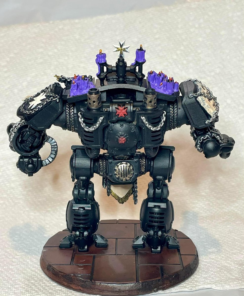 theeternalcrus1's tweet photo. Tom Westen has first his first #redemptordreadnought including using #aftermarketproducts. 

What do you think of the colour scheme and weapon load out choices?

#btdreadnought #redemptor  #blacktemplardreadnought #blacktemplarredemptordreadnought #blacktemplars #blacktemplars40k https://t.co/BlF5xvagp7