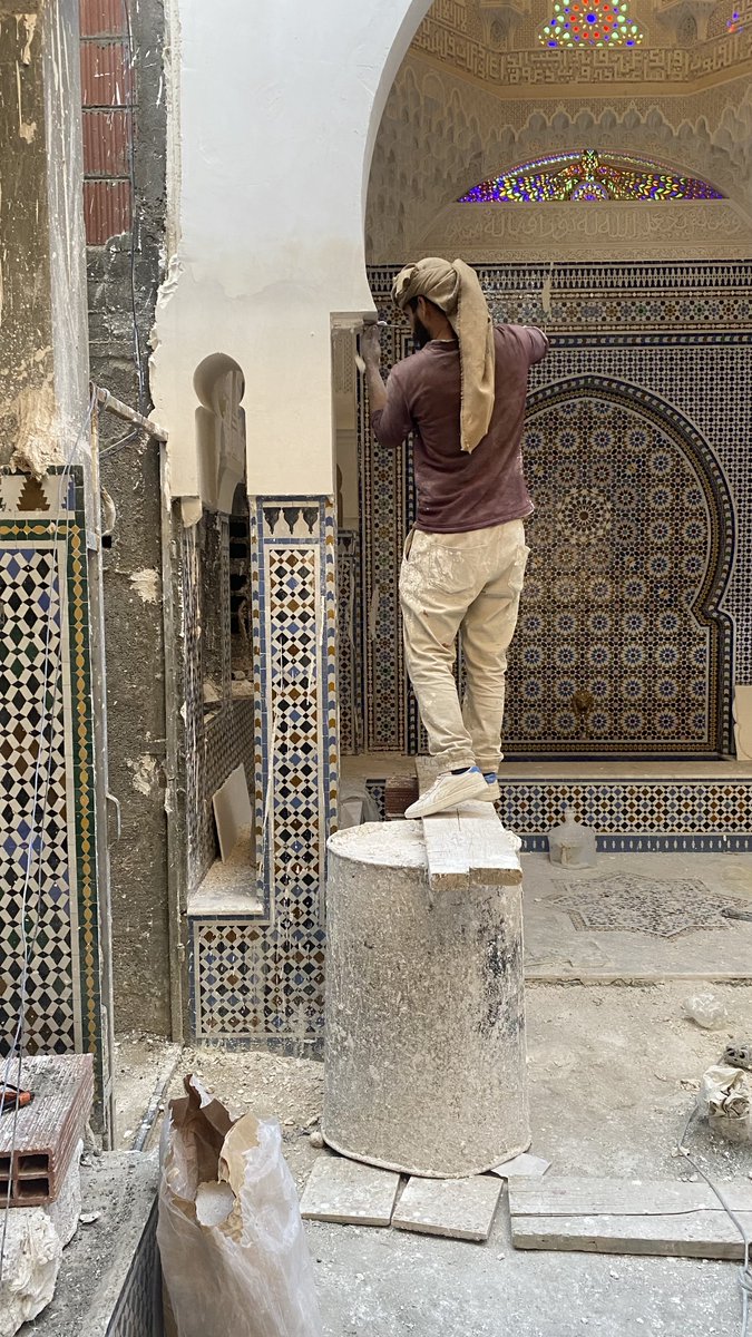 COURT__YARD's tweet image. #Moroccan_Architecture Behind the scenes!