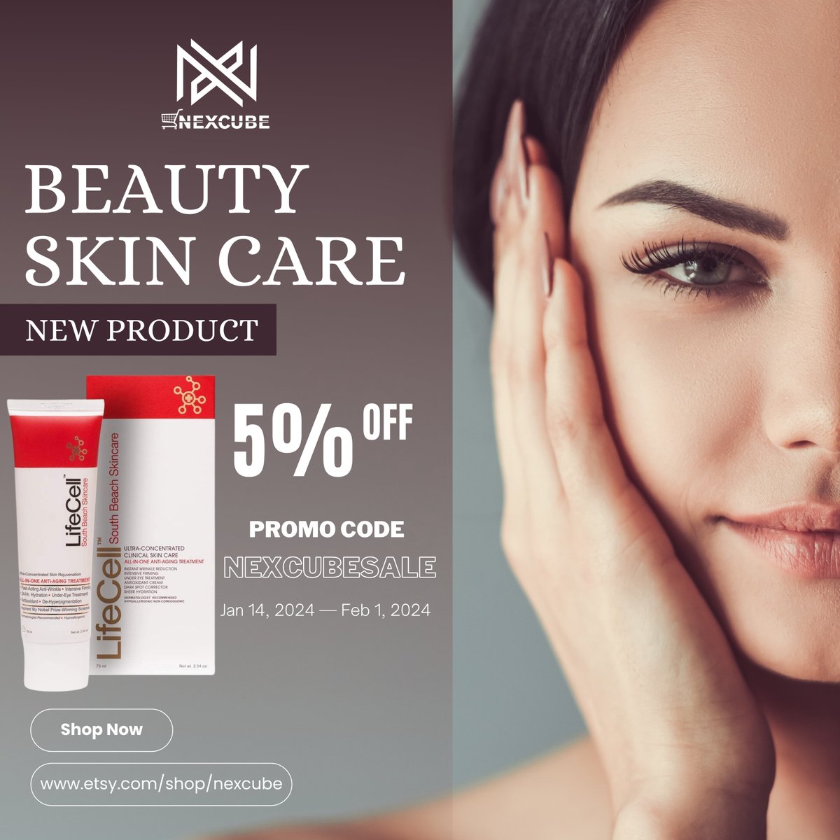 SmudgeSticksCal's tweet photo. Get Radiant Skin: Use Promo Code [NEXCUBESALE] to receive 5% off Lifecell Beauty products.

Etsy Shop 👉 https://t.co/Q6ovdALBd0

#etsy #etsyfind #etsyshop #nexcubeshop #SkincareMagic #LifecellBeauty #GlowingSkin #RenewYourGlow #SkinCareDeals #HealthySkin #RadiantBeauty #Self https://t.co/qqBRwbqwyn