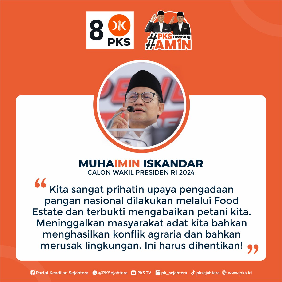 Food Estate semestinya menguntungkan petani dan masyarakat pada umumnya. Tapi kenyataanya? Anggaran sebesar itu jadi apa ? 

AMINno1 PKSnomor8
