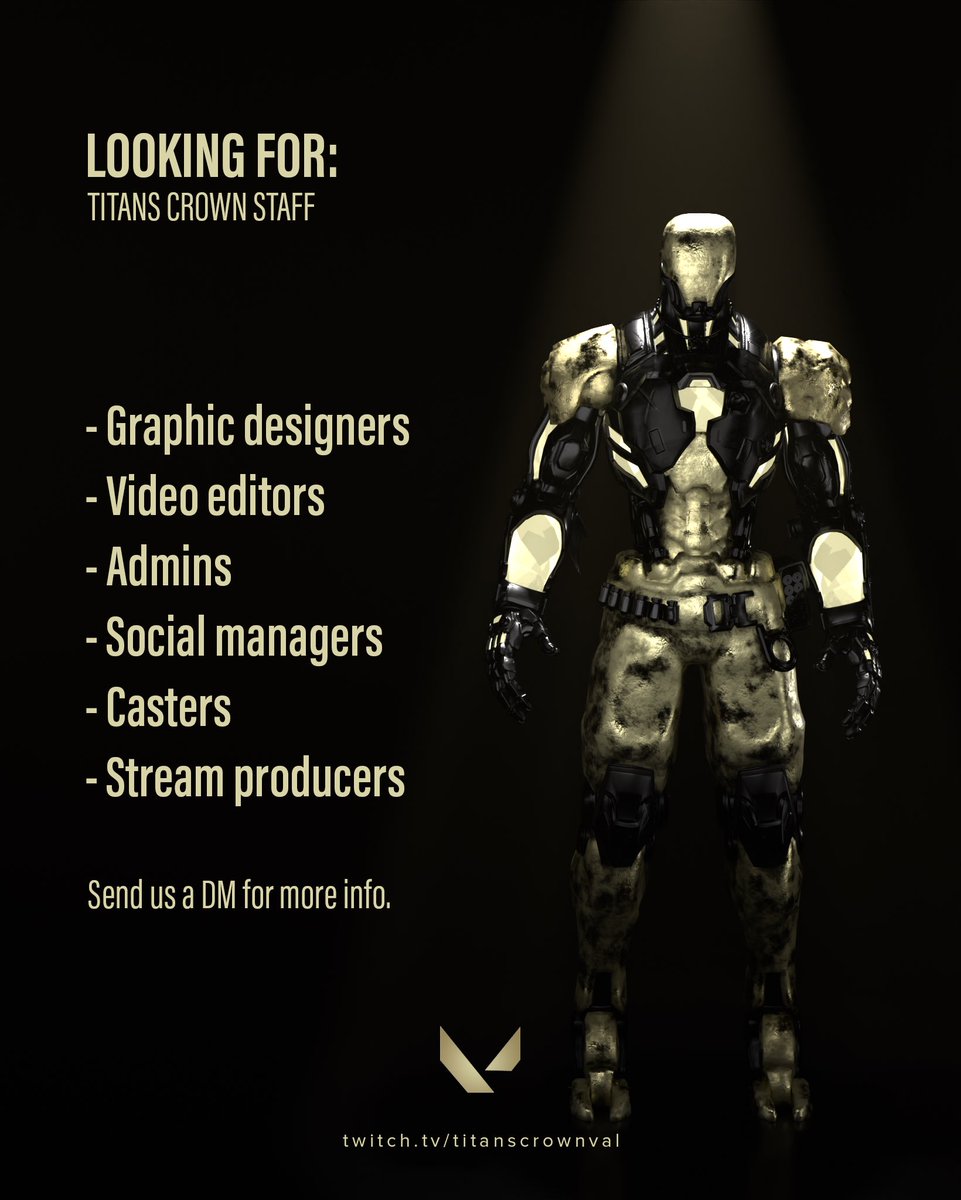 Abychom posunuli CZ/SK Valorant o laťku výš, hledáme další posily do našeho organizačního týmu 💪🏻 Máš nějaké zkušenosti nebo se chceš něčemu naučit? Napiš nám do DM 😎 

Děkujeme za 🔄 &amp; ❤️