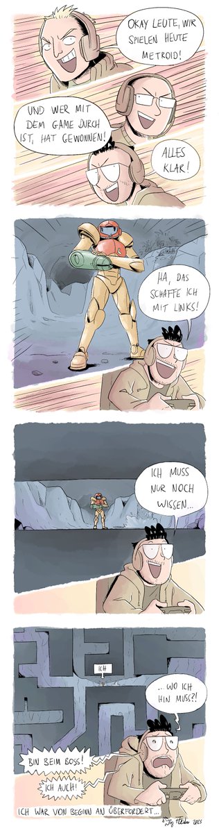 newjoak's tweet photo. Über Leben #3 - Überfordert

Ich brauchte einen Moment... oder zwei.

#überleben  #gaming #metroid #überfordert  #comic #humanartist #comicstrip #digitalart #illustration #zeichnung https://t.co/EwxsroF53O
