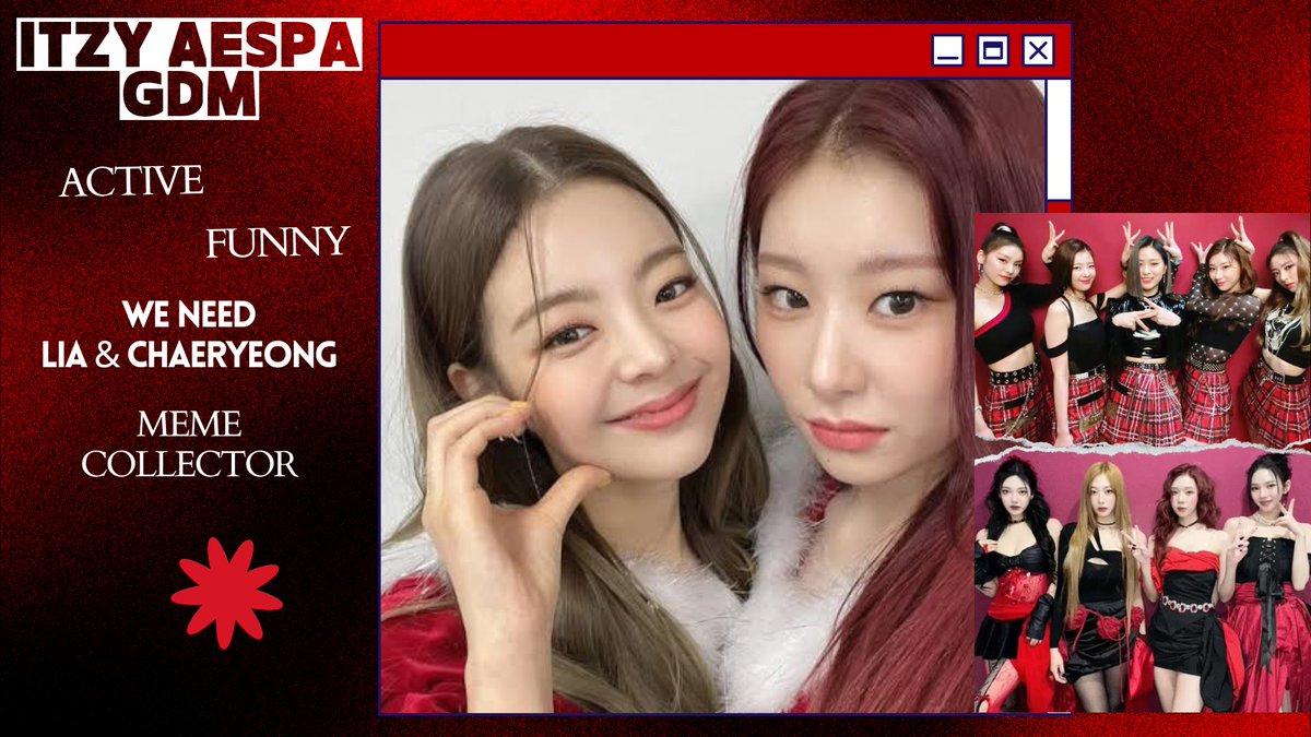 Salutations, fabulous felines born! <3 You've arrived at the swinging club of wonder and coolness! We currently seeking for: Lia and Chaeryeong for our aespatzy club. No need for formalities, just keep your standards high, follow your heart's desires, and let the good vibes roll!