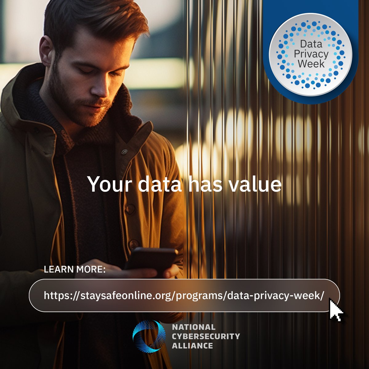 GM_Infogov's tweet photo. This #DataPrivacyWeek (Jan 21 to 27), remember that #privacy is everyone's business. 
📊If you collect it, protect it🛡️
↘️https://t.co/w5XLXO5OuC @StaySafeOnline #SundayMotivation https://t.co/IcBefynNir
