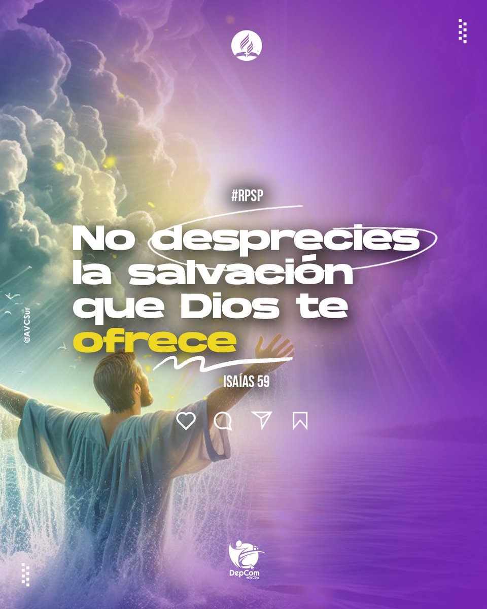 El pecado crea una inmensa brecha entre Dios y nosotros. Es tan letal que no nos deja ver la gravedad de nuestras maldades. 

Con todo, la mano del Señor no se acorta para salvar ni su oído es sordo para no escuchar tu arrepentimiento sincero.

💝 ¡Entrega hoy tu corazón a Dios!