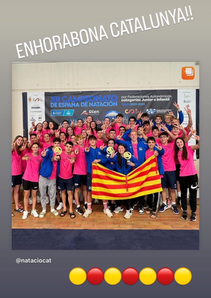 Finaliza una nueva edición del Campeonato de Españ por Autonomías Infantil y Júnior.
Catalunya,por 12a vez y de forma invicta, revalida sus títulos de pasadas ediciones.Enhorabuena a todos y,en especial,a los tres primeros clasificados. Edición muy reñida.👏👏👏