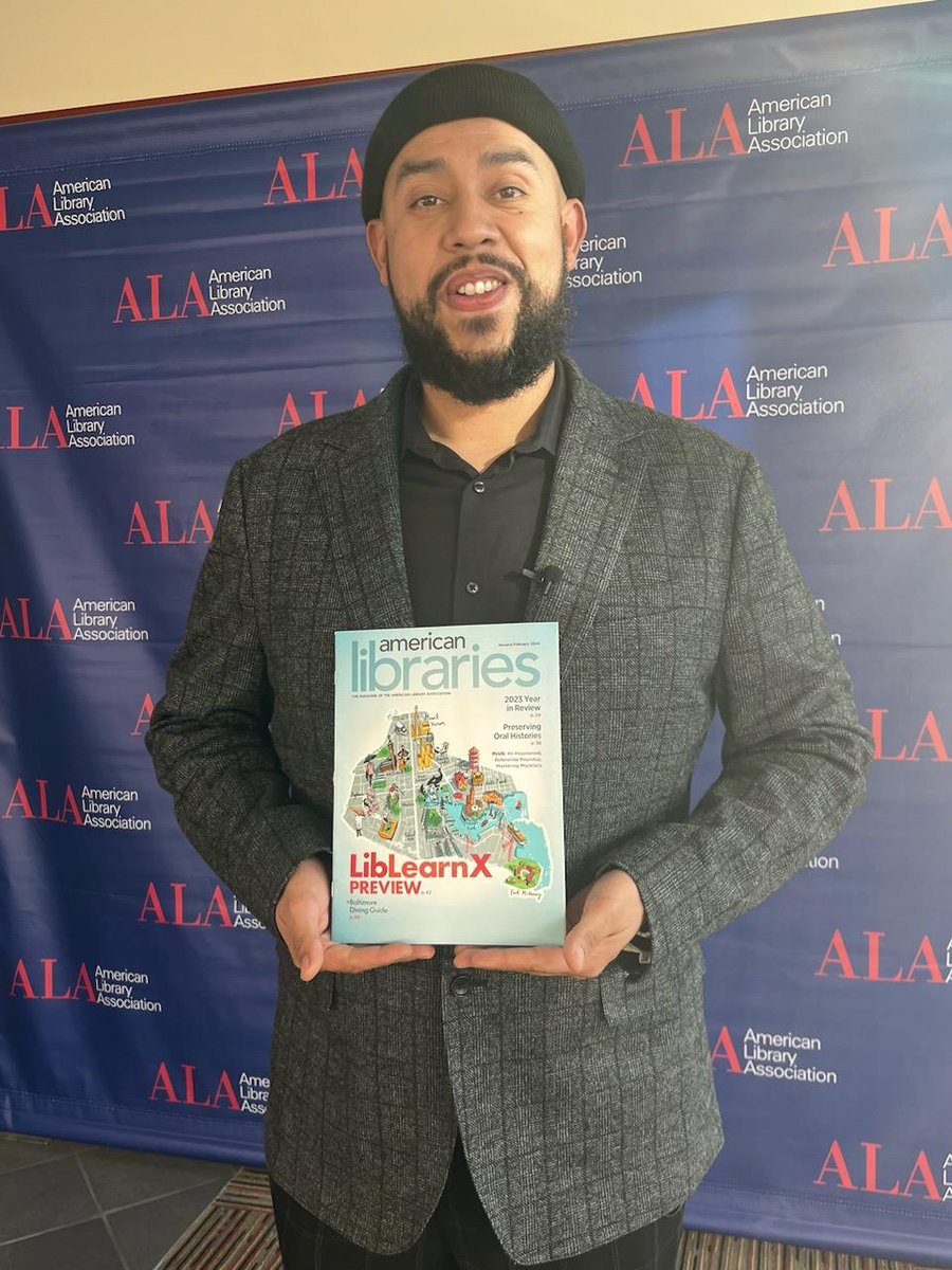 amlibraries's tweet image. American Libraries spoke with author and comedian Jesús Trejo after his talk yesterday at #LibLearnX24! | @JesusTrejo