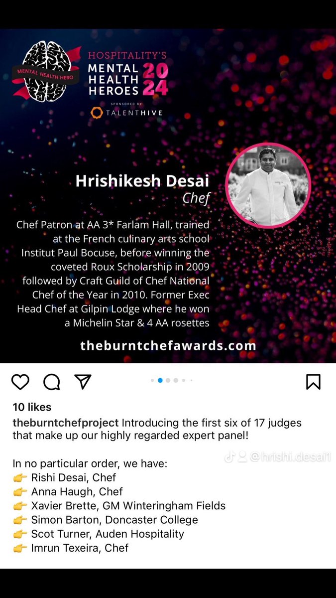 dhrishikesh's tweet photo. Honoured to be a part of the judging on #burntchefproject.
#hardworkisfun #mentalwellbeing https://t.co/0FuaeMJFFX