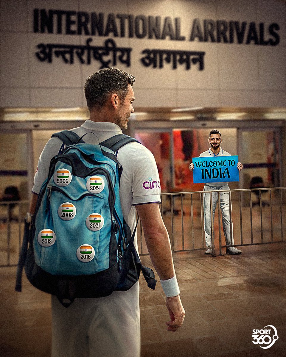 James Anderson is coming to India for his 𝐒𝐈𝐗𝐓𝐇 Test tour 🤯🐐