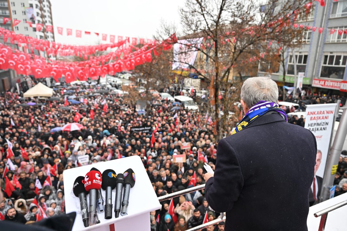 Bu ne güzel bir Keçiören böyle. 🇹🇷

Ankara ayazı sizlerle ısındı. Yağmur oldun, binler oldun, bizimle oldun.

Yeni bir başlangıç için haydi Bismillah...