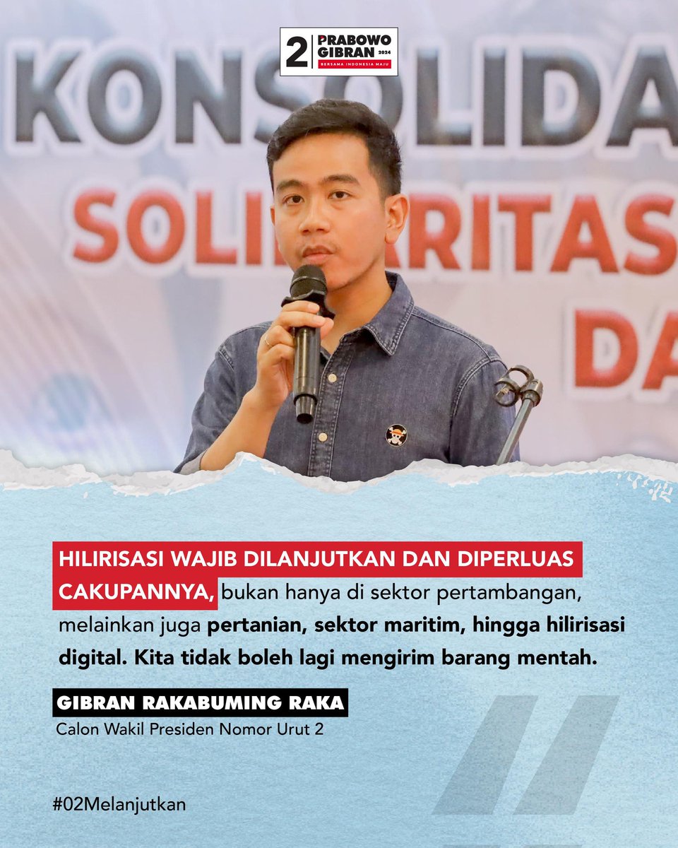 Ini bukan debat ANTAR Cawapres tapi debat antara Perdana Menteri dgn dua jubir partai oposisi di parlemen Inggris. Si Perdana Menteri lebih logis, teknokratik &amp; tetap etis..2 pemimpin oposisinya hanya main di wilayah etis #02menangindonesiamaju <a href="/gibran_tweet/">Gibran Rakabuming</a>