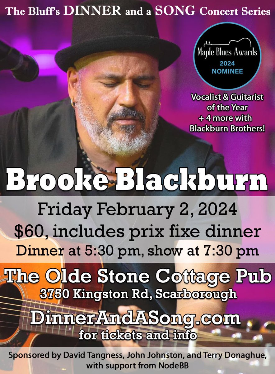 Brooke Blackburn <a href="/TheBentleyColl1/">The Bentley Collective</a> is at <a href="/StoneCottagePub/">Stone Cottage Pub</a> on Feb 2. For tickets go to dinnerandasong.com