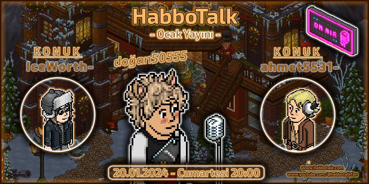 BU AKŞAM 20:00'DA HABBOTALK YOUTUBE KANALINA BEKLİYORUM!