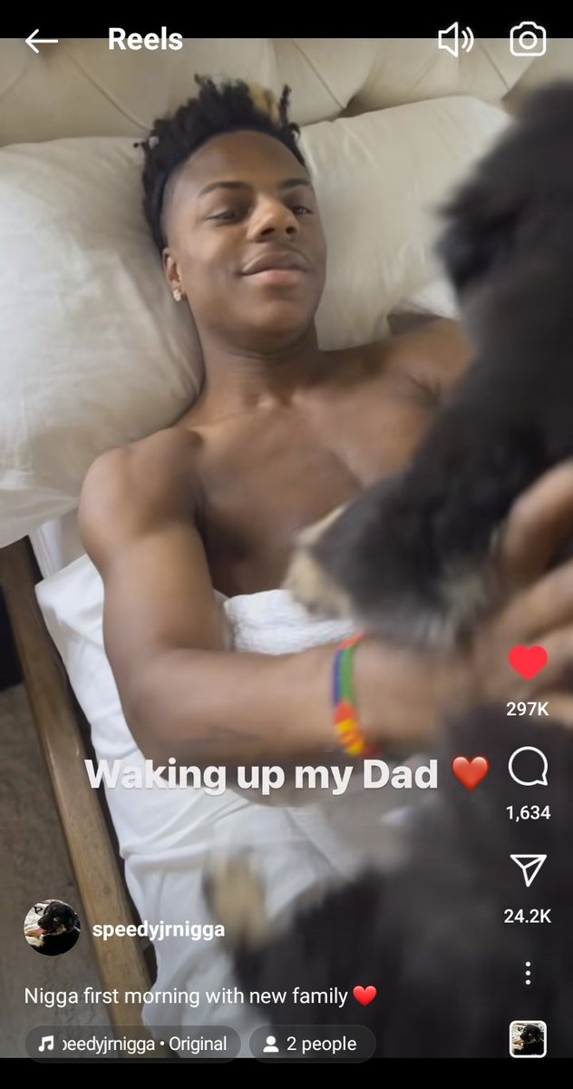 NiggaFanpage's tweet photo. IShowspeed's dog 'Nigga' has gotten more than 5M views on a reel.

Does Nigga Have more motion than 50% of the streamers ⁉️ https://t.co/0tTqAg1GTX