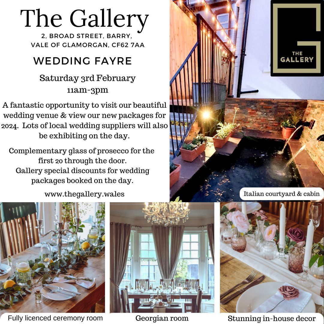 LoveTheVale's tweet photo. Join The Gallery on the 3rd of February for their Wedding Fayre!

This is an opportunity to check out the venue and packages they have to offer, as well as discover loads of local wedding suppliers who will be exhibiting on the day!

For more info head to: https://t.co/wdLJjq6HfQ https://t.co/3xNnxNnumu