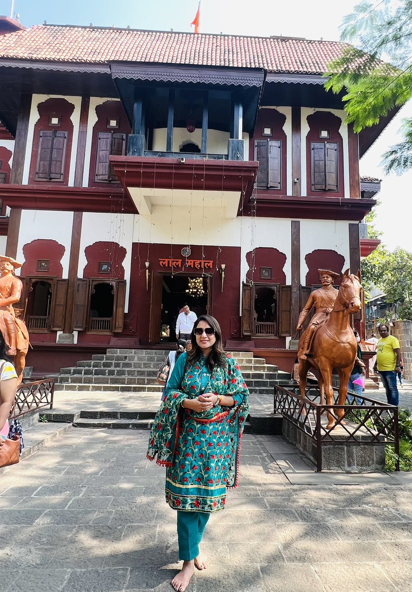 Visited Chhatrapati Maharaj’s Palace, 
Lal Mahal, in Pune .

Stepping into the past , surrounded by the tales of Shivaji Maharaj , his mother- the epitome of valour Jijabai and the rich Maratha culture, was a mesmerising experience 👏🏻

The intricate and historical significance