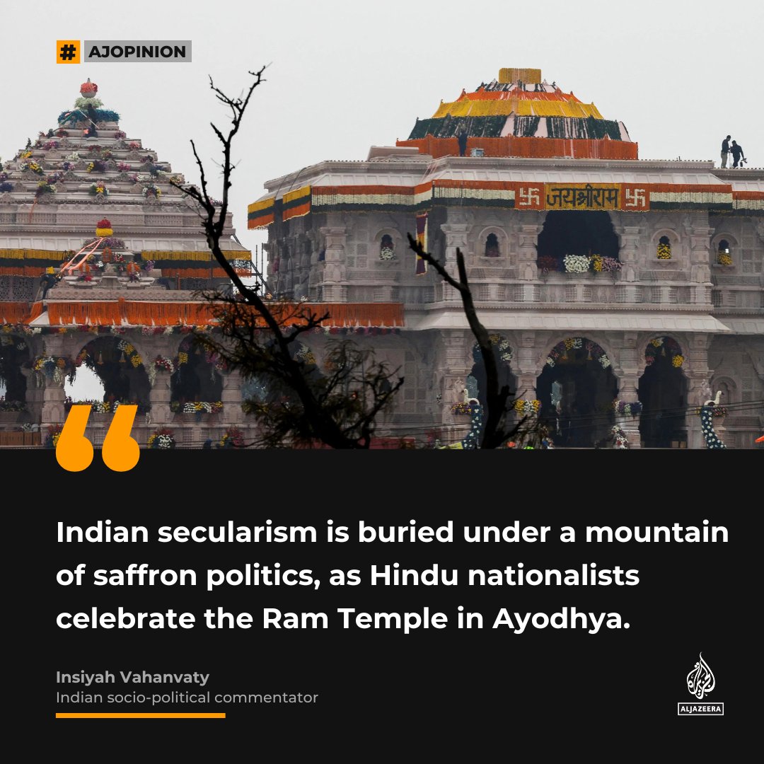 For the Indian Muslim, Ayodhya is everywhere — #AJOpinion by <a href="/insiyahv/">Insiyah Vahanvaty</a>.

🔗: aje.io/fjtmr2