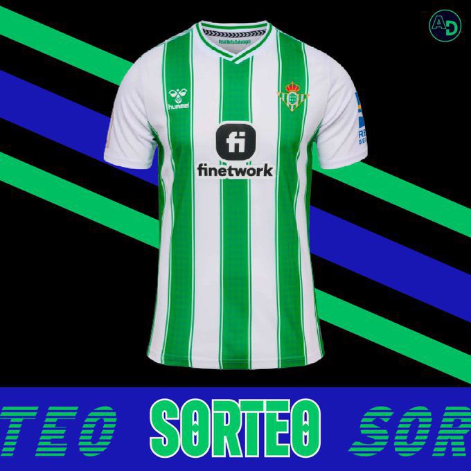 AfDeportiva_'s tweet photo. 🎁 𝐒𝐎𝐑𝐓𝐄𝐎 𝐂𝐀𝐌𝐈𝐒𝐄𝐓𝐀 𝐑𝐄𝐀𝐋 𝐁𝐄𝐓𝐈𝐒

📌 Si el Real Betis gana frente al FC Barcelona con gol de Isco, sorteamos su camiseta.

⚠️ Condiciones para participar:

1️⃣ RT
2️⃣ FOLLOW

🍀 ¡Mucha suerte a todos los participantes! https://t.co/DPWo4bWXjJ