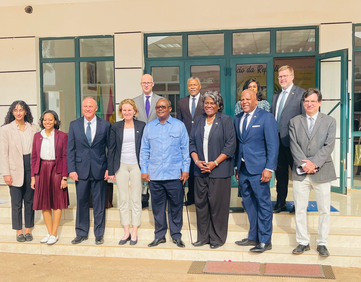 Entretien avec Mme Linda Thomas-Greenfield, ambassadrice des Etats-Unis aux Nations unies, au Palais de la Présidence, ce dimanche 21 Janvier 2024.