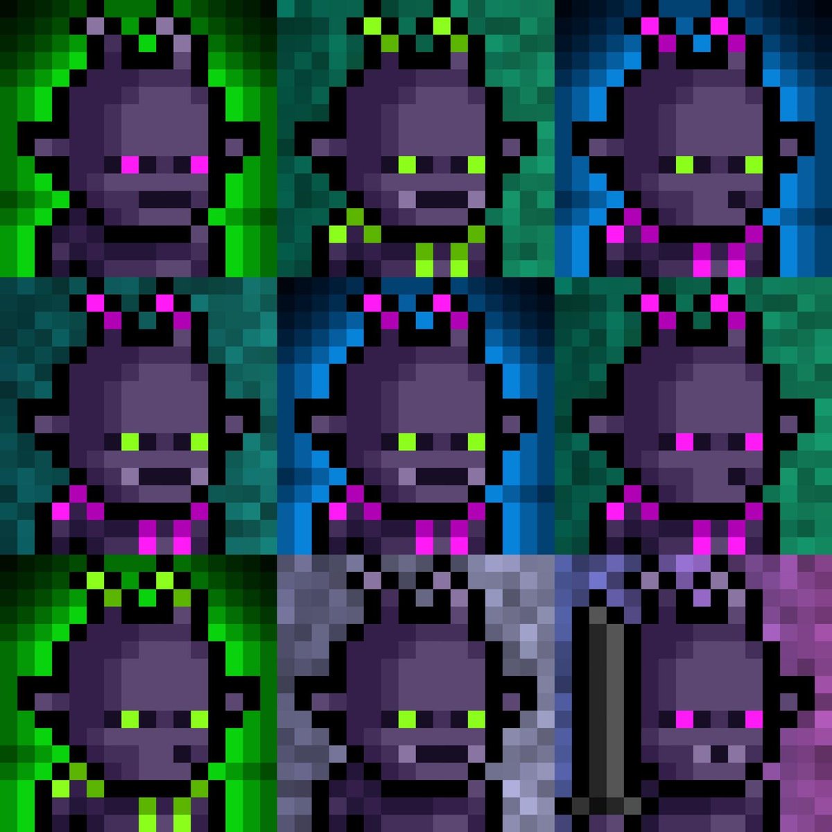 Simply256's tweet photo. Happy Sunday - Meet the Cyber Goat๐๐
Only 22/16000๐
The bestest 16 pixel goat on @0xPolygon
#KeepItSimple #16px #cybergoat #goat #pixelart #pixels #openseaart #PolygonNFT #NFT #NFTartist #cyber #funart https://t.co/lEyflrMfB7
