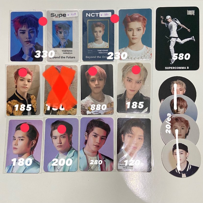 twinkleJisung's tweet photo. Update 엔시티 태용포카 양도 #jualyo

Wts pc TAEYONG nct 127 superm
INA, kalsel🌷
Shopee 🎀
Keep event dp 50% 🧸

🫧 yg titik merah fullset https://t.co/Hf00Wfb29H