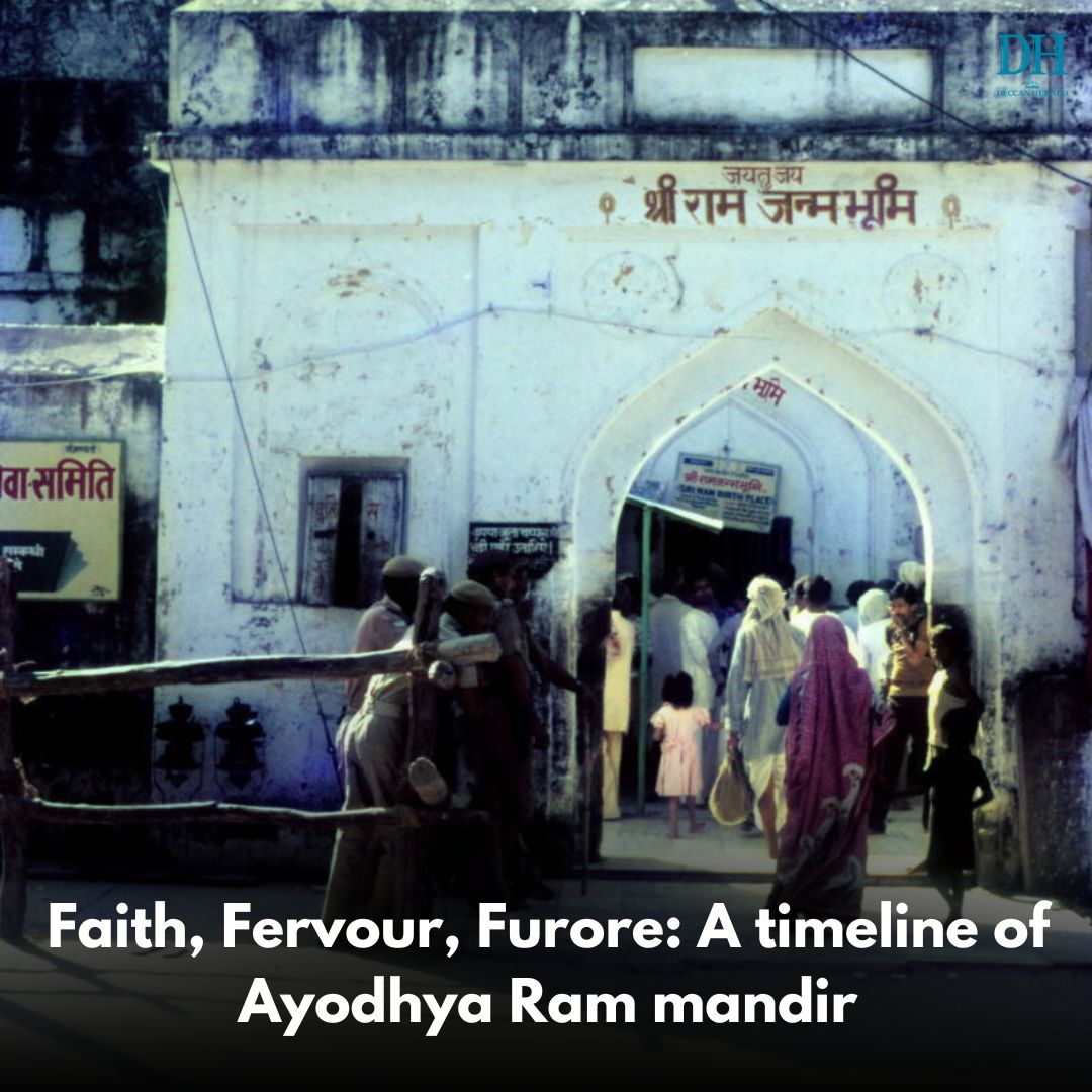 DeccanHerald's tweet photo. After decades of conflict, the #Ramtemple in #Ayodhya is finally being consecrated on January 22, in what is slated to be a grand event commanding not just national, but global attention.

#IndiaNews #Ramtemple #Ayodhya

Read more https://t.co/nm39fwnjmY