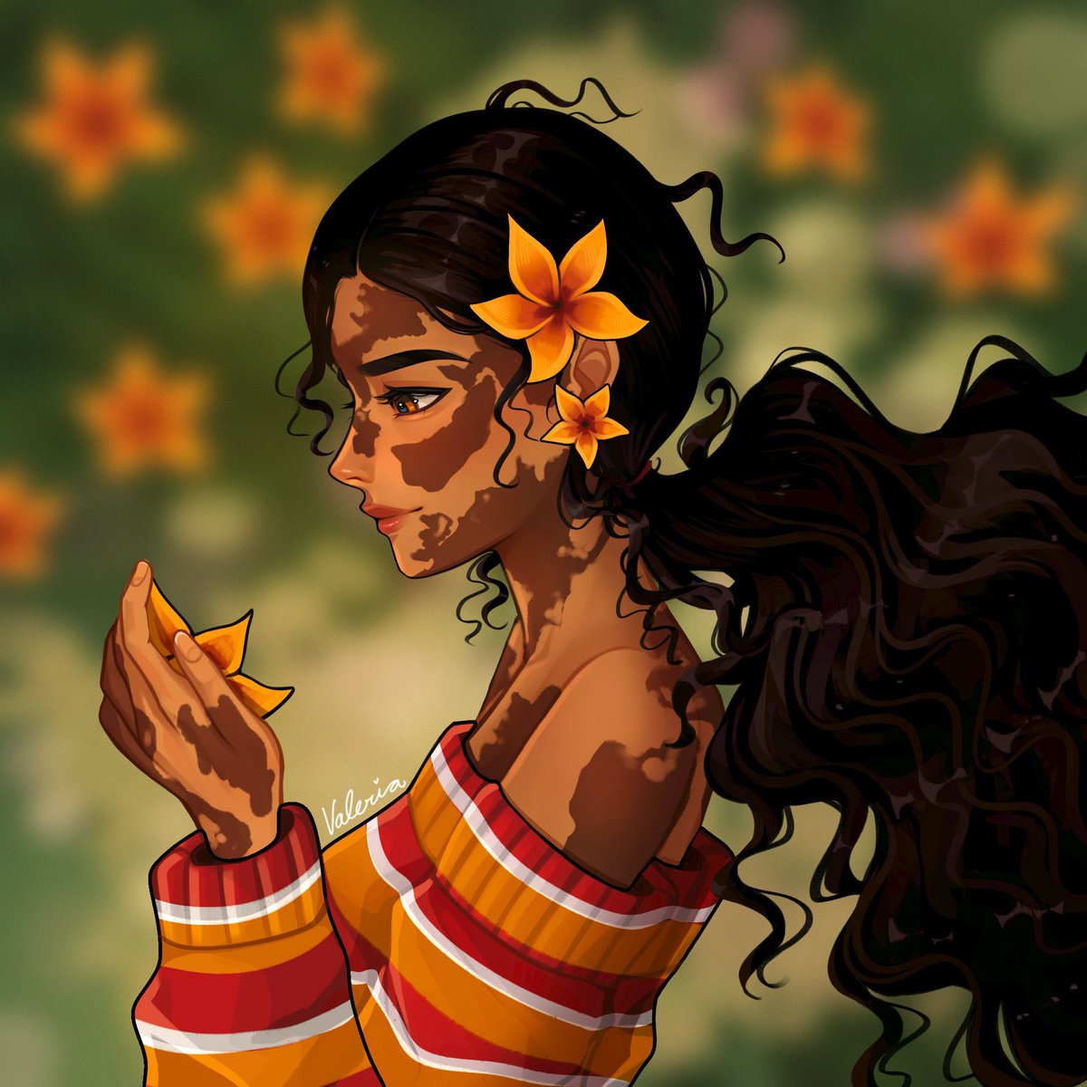 valeria_draws's tweet photo. me and my art 💜🌺🌷 https://t.co/2mEw5AQlfs