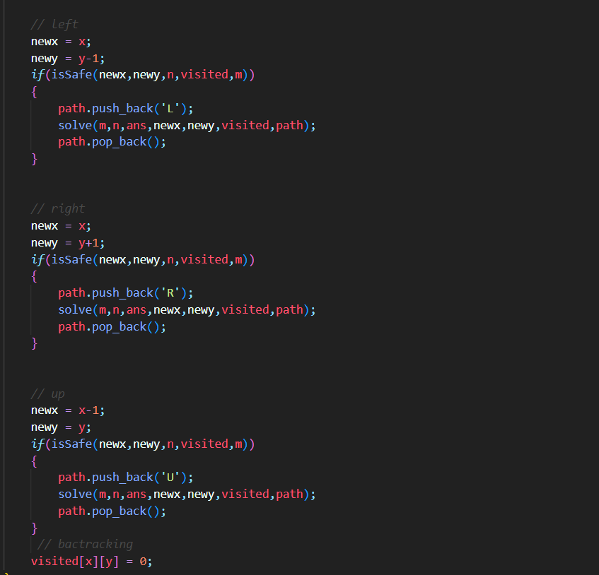 codewithjerry0's tweet photo. Day 18 of #100DaysOfCode     

DSA ->  18. Rat in a maze problem (using recursion) 

C++ Easy Solution  with notes #DSA #RatInMaze  #EasySolution #codewithjerry0 #lovebabbar

@lovebabbar3 https://t.co/CD3xdi4dIl