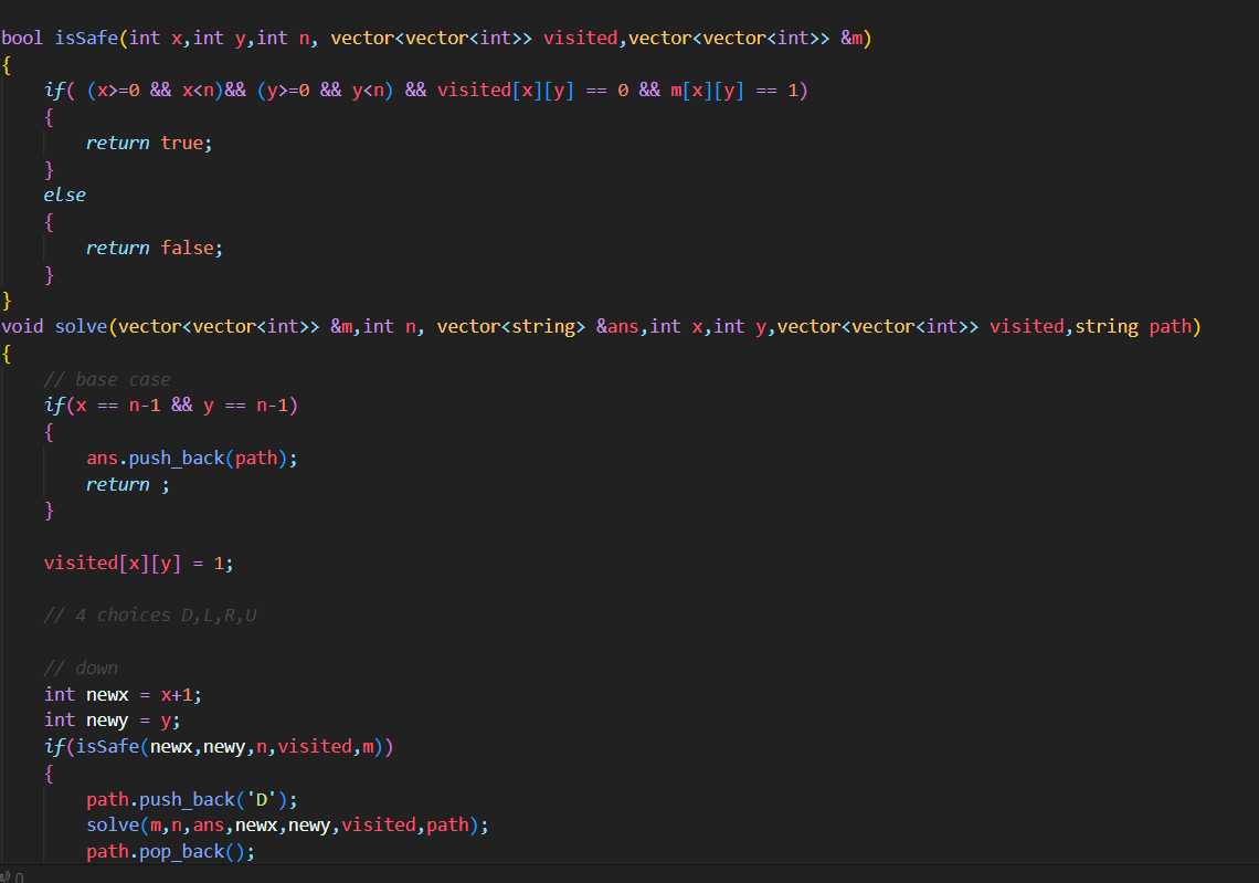 codewithjerry0's tweet photo. Day 18 of #100DaysOfCode     

DSA ->  18. Rat in a maze problem (using recursion) 

C++ Easy Solution  with notes #DSA #RatInMaze  #EasySolution #codewithjerry0 #lovebabbar

@lovebabbar3 https://t.co/CD3xdi4dIl