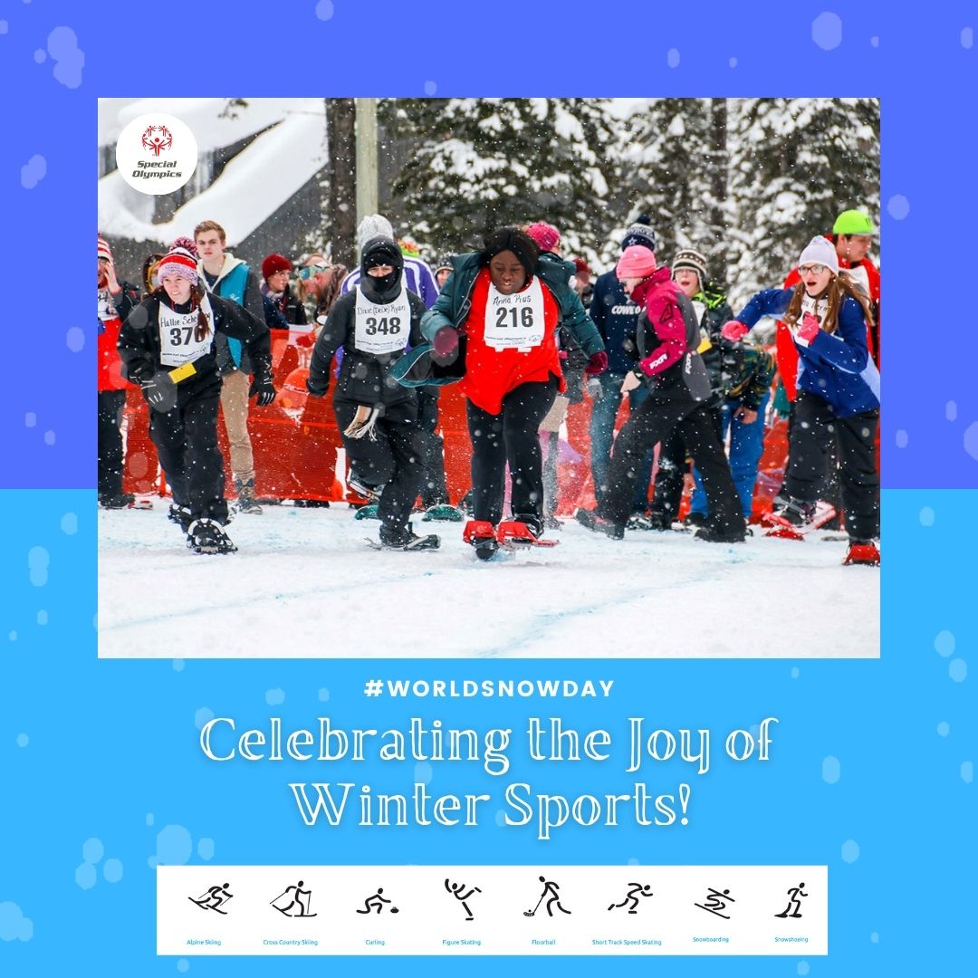 Happy #WorldSnowDay! ❄️⛷️ Let's hit the slopes and celebrate the joy of snow sports with our fearless @SpecialOlympics athletes around North America! #WinterWonderland #SpecialOlympics