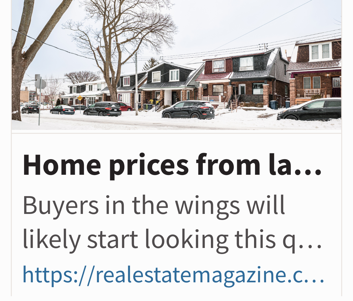HomesEstate's tweet photo. Home prices from last quarter rise 4.3% YoY, anticipation for market shift amid potential rate cuts: Royal LePage - REM https://t.co/ZLZDWOrH9R https://t.co/e0r3TfI0Ur
