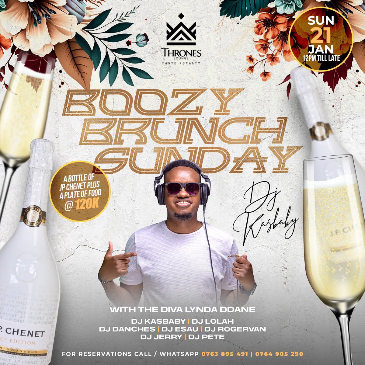 Sunday Plan? Come through!
#BoozyBrunch