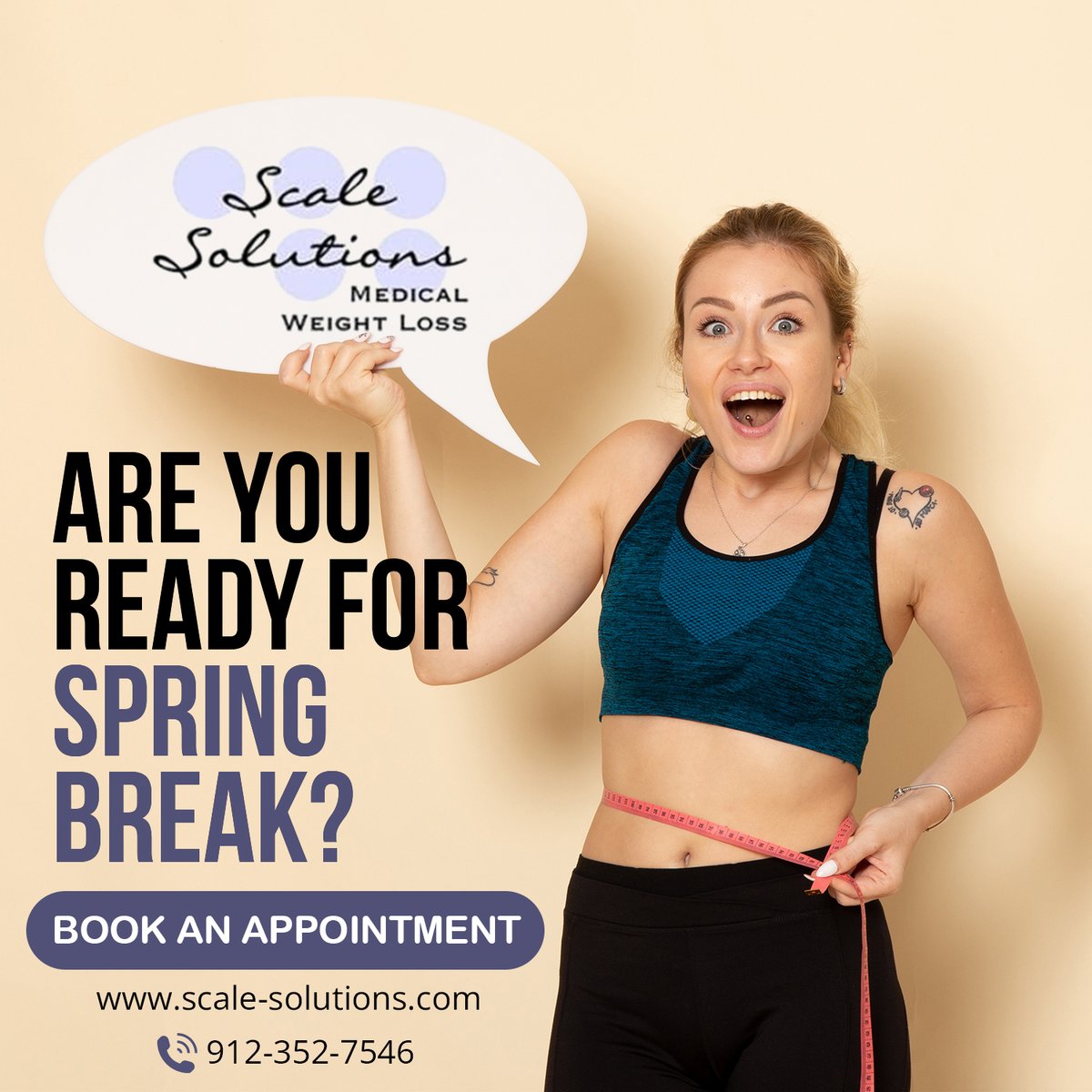 ScaleSolutions's tweet photo. Ready to slay spring break? 🌴☀️ Book your appointment with us and sculpt the body you've always dreamed of! 💪 #SpringBreakReady #BodyGoals

https://t.co/71LB3nhxdP https://t.co/co6edz1eeh