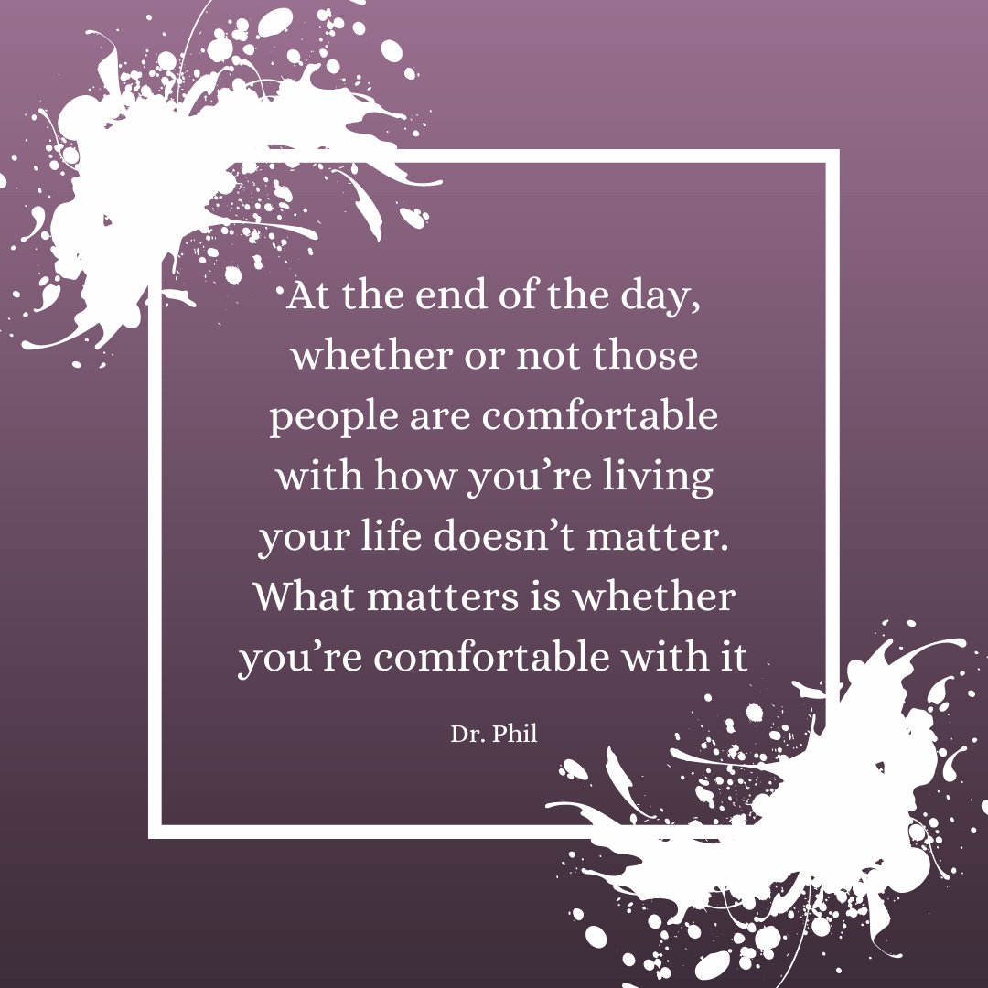 💪 Live life on your own terms, regardless of others' opinions. Reply and let us know, how do you stay true to yourself and prioritize your happiness? 🙌