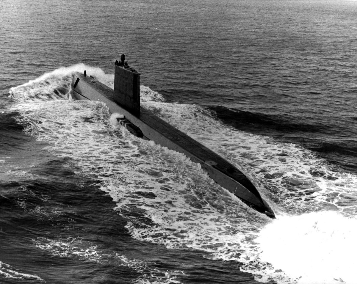 📆 #OTD in 1954, USS Nautilus (SSN 571) is christened and launched at Groton, Connecticut. 

Celebrating 70 years of the world's first nuclear-powered submarine 🎉🍾

#SubmarineSunday | #USSNautilus | #SilentService