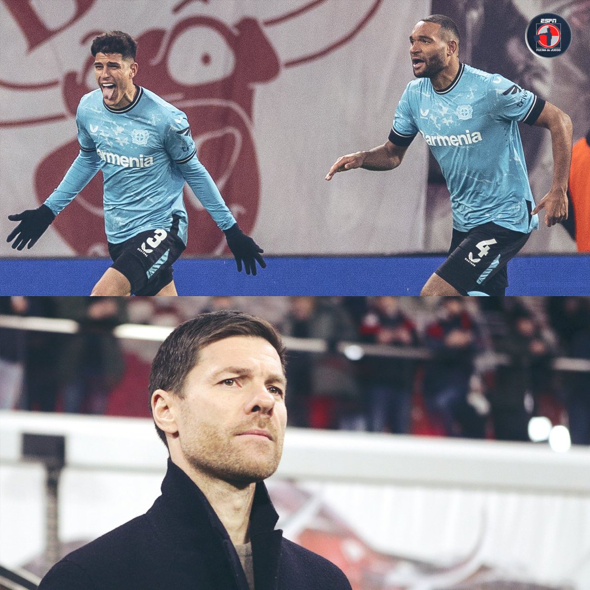 🔥 El Leverkusen de Xabi Alonso sigue IMPARABLE pese todo... 🔥 Se lo ganó en la compensación a Leipzig tras irlo perdiendo 2-1 gracias al gol de Hincapié. 🔥 Perdió a dos centrales titulares por la Copa de África y a su delantero centro por lesión. 🔥 NO HAN PERDIDO en…