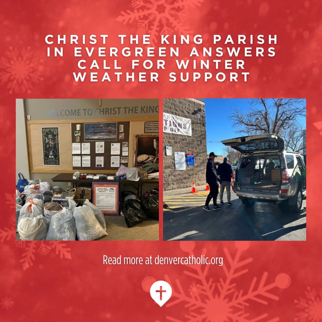 Denver Catholic (@denvercatholic) on Twitter photo HUGE shout out and thanks to Christ the King in Evergreen!
The parish responded in FORCE when <a href="/ccdenver_co/">Catholic Charities</a> asked for help last week with the impending cold snap!
Read more: denvercatholic.org/rallying-heart….
#denver #colorado #charity #support #community HUGE shout out and thanks to Christ the King in Evergreen!
The parish responded in FORCE when <a href="/ccdenver_co/">Catholic Charities</a> asked for help last week with the impending cold snap!
Read more: denvercatholic.org/rallying-heart….
#denver #colorado #charity #support #community